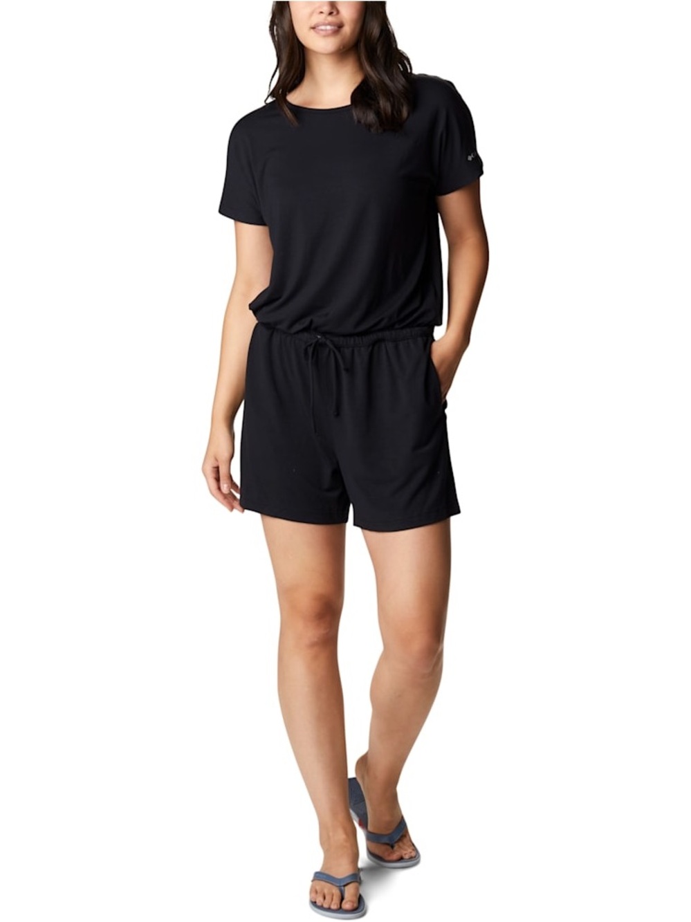 Columbia PFG Slack Water Knit Romper Black Size L - Picture 5 of 5